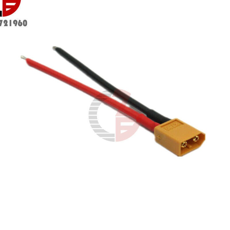 2PCS 14AWG XT60 Connector Male Head with Housing 10CM Silicone Wire
