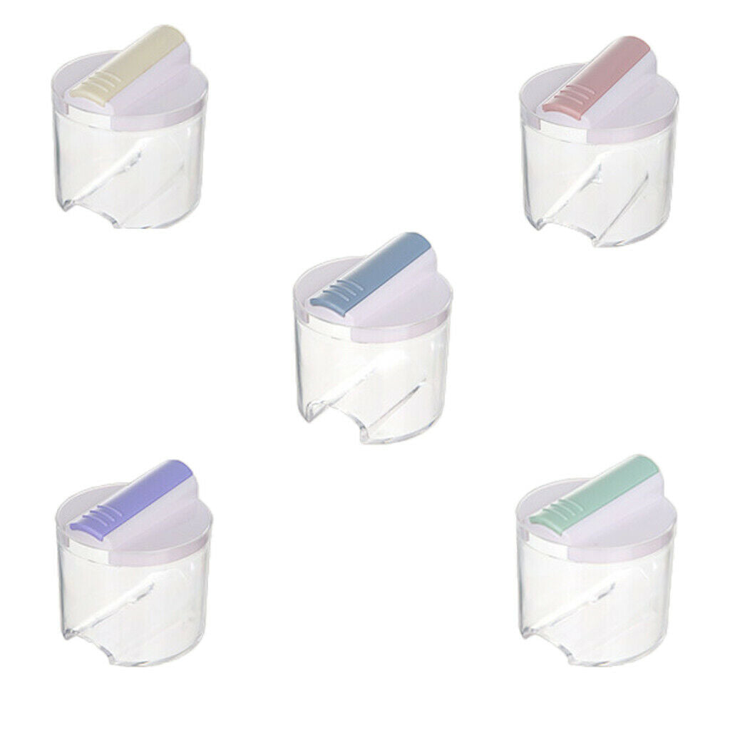 5 X Plastic Sugar Bowl Salt Storage Box Spice Tin