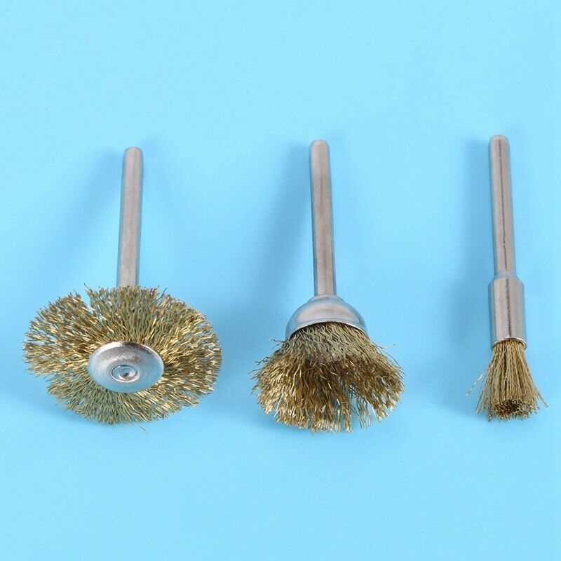 45 PC Brass Wire Wheel Brushes Wire Brushes Set for Accessories Rotary Tools PJ9