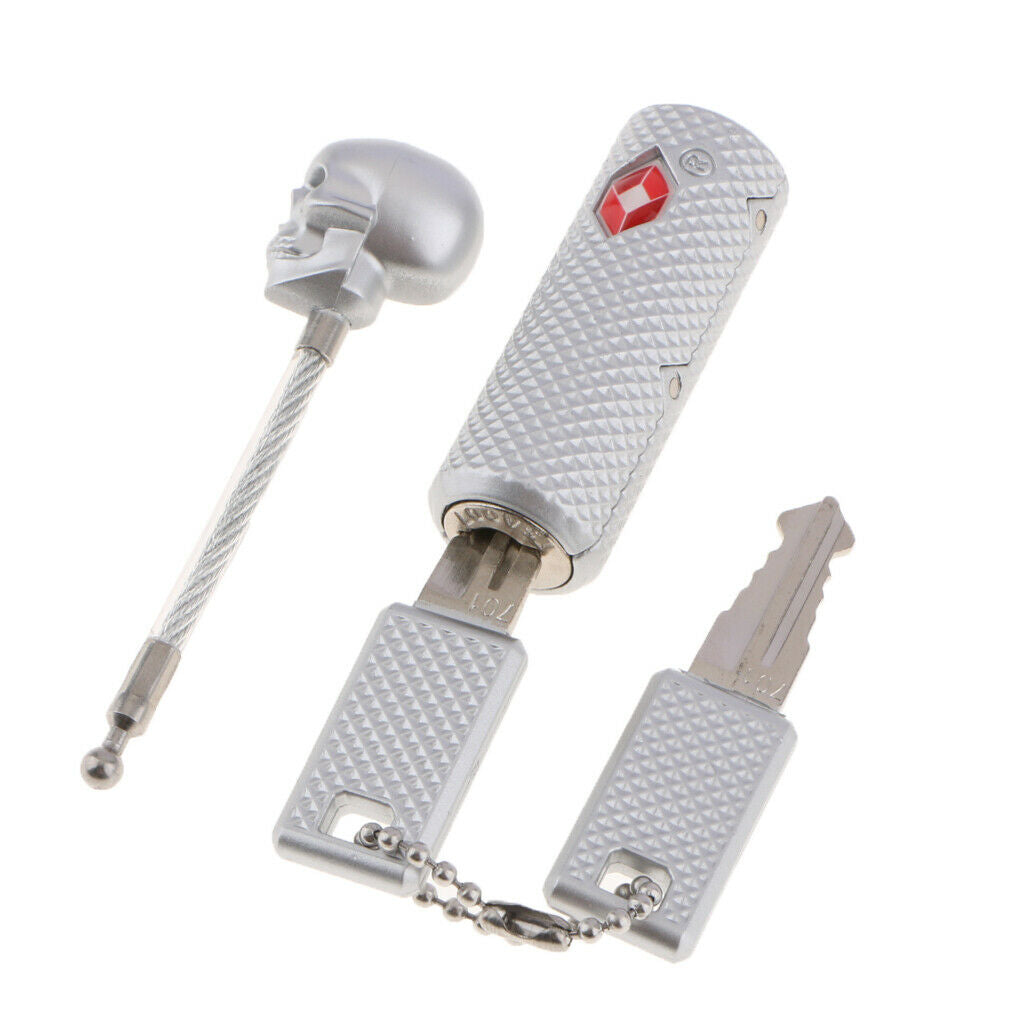 1 Pack TSA Approved Key Lock Straight Barrel Cable Padlock for