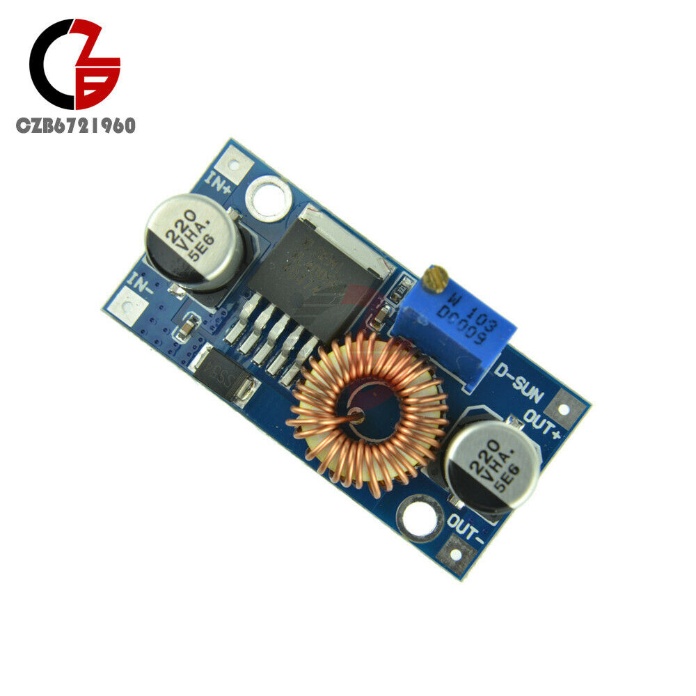 5PCS DC-DC 5A Step Down Adjustable Power Supply Module LED Lithium Charger board