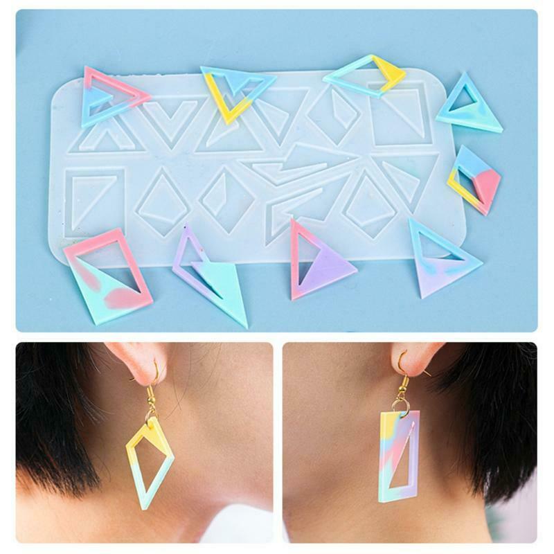 DIY Valentine's Day Theme Love Earring Diamond-shaped Earring Epoxy Mold