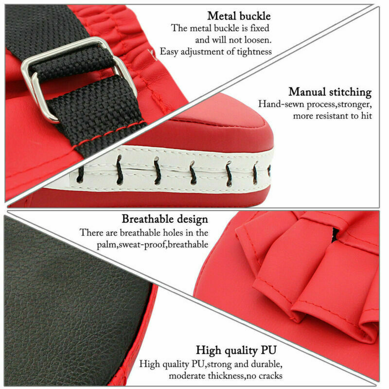 Boxing Punching Focus Pad Hook & Jab Mitts gloves MMA Thai Kick gear target USA