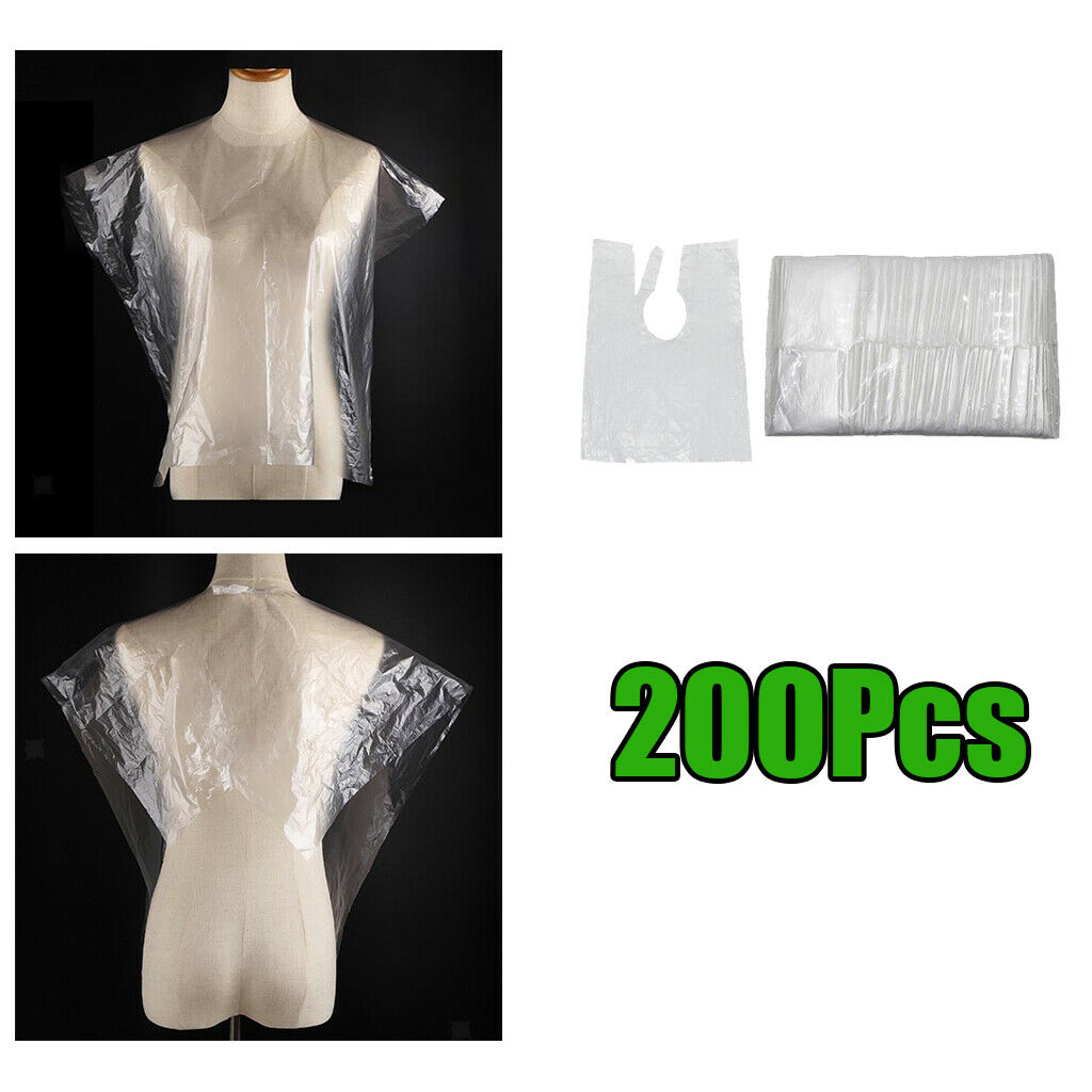 200-piece Disposable Hair Cutting Capes Cloth Set Salon Gown for Hairdresser