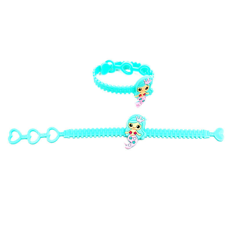 Mermaid Soft Silicone Bracelet Kids Mermaid Party Baby Shower Gifts Party.l8