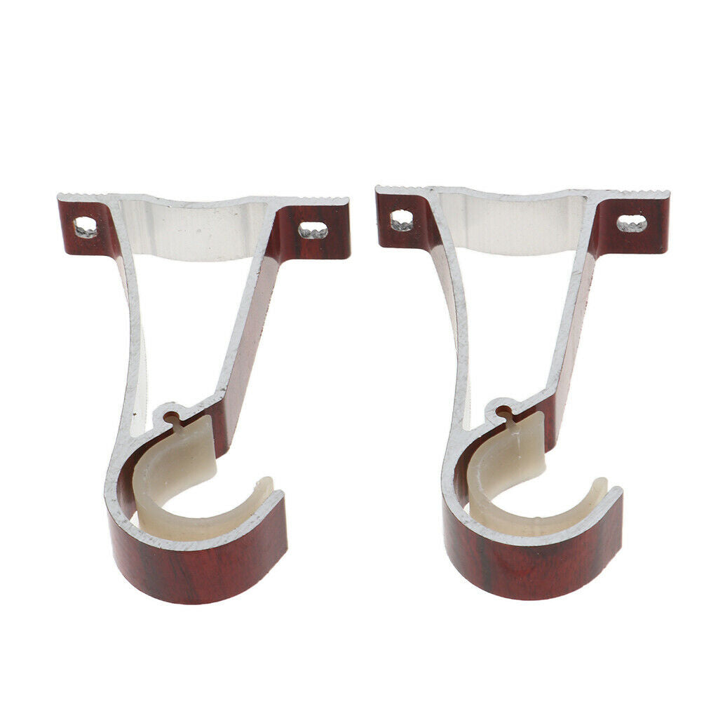 Aluminum Alloy Roman Pole Curtain Single Bracket Top Side mounted  Color_2