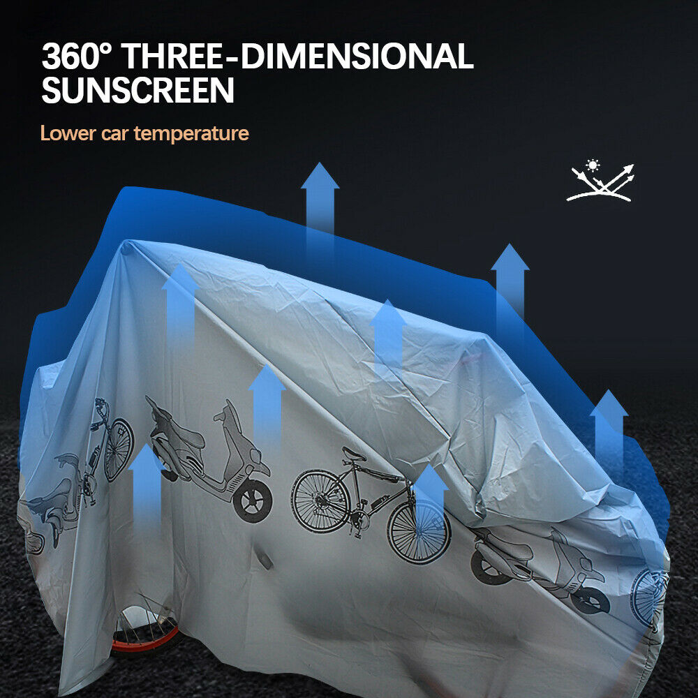 Universal PEVA Motorcycle Cover Protector Motorbike Bike Rain Dust Waterproof