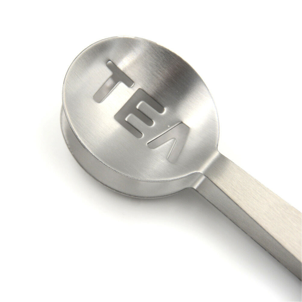 Stainless Steel Teabag Tongs Tea Bag Squeezer Holder Herb Grip Kitchen To.l8