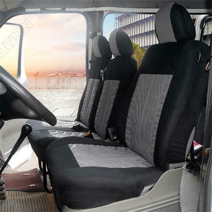 Grey Black Truck Seat Covers Front Covers Protector For Ford Transit Custom Van