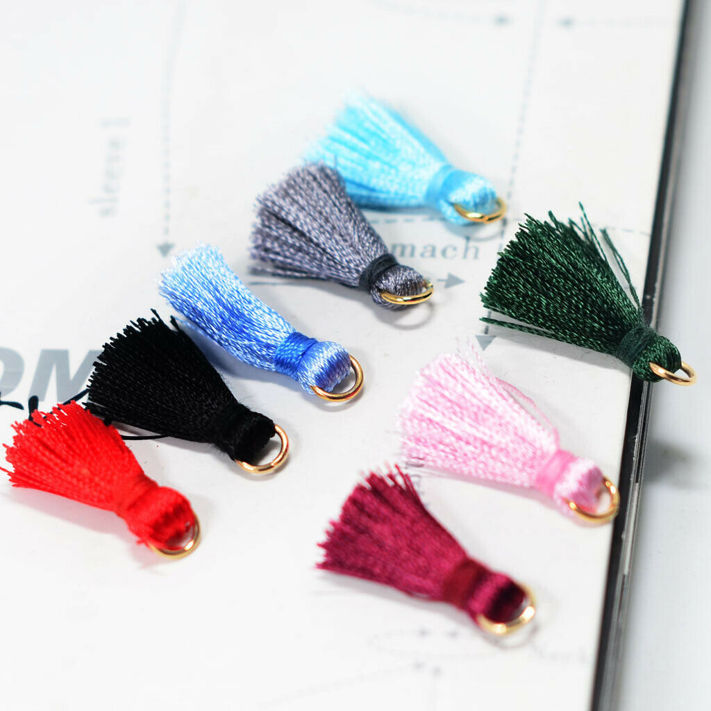 30Pcs Mixed Color Silk Tassels For Jewelry Making,Diy,Jewellery Accessories