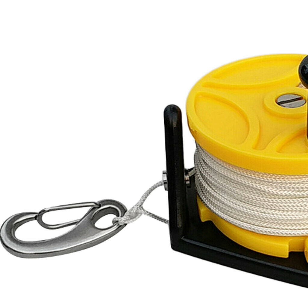 Scuba Diving 46m Line Reel Kayak Anchor Clip Safety Gear for Wreck Cave Dive