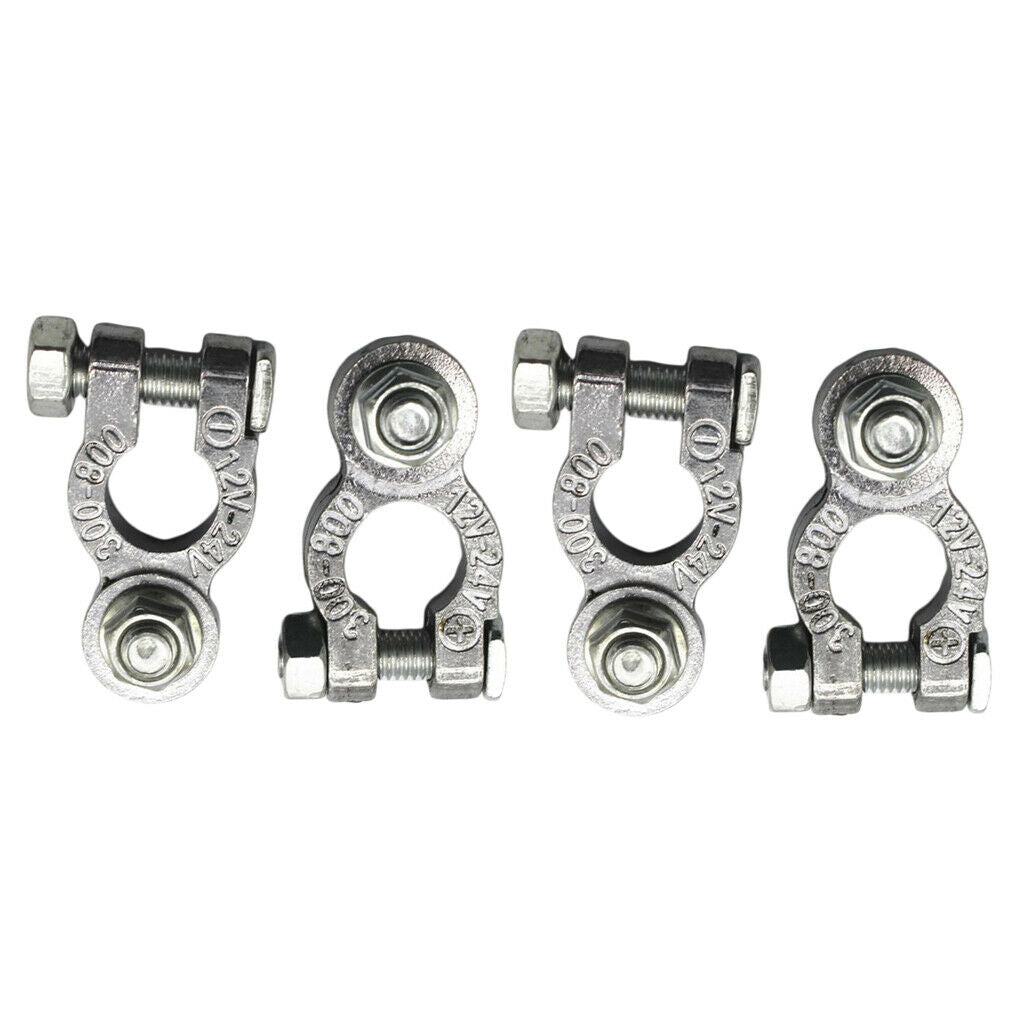 4Pieces 12V Leisure Battery Terminals Connectors Clamps Car Van Motorhome