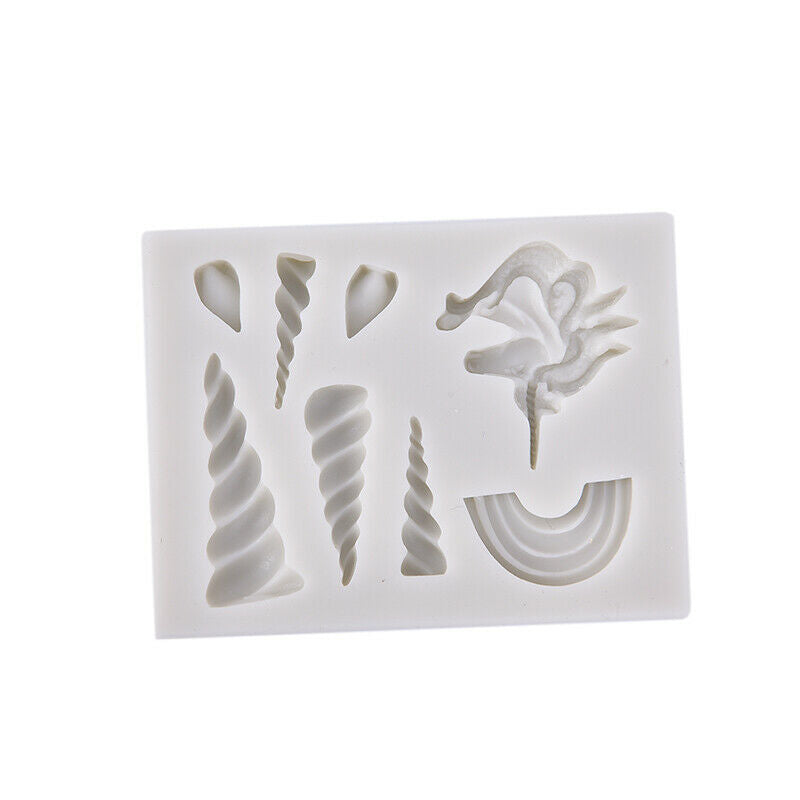 unicorns cloud horn ears silicone molds Decorating Cupcake Gumpaste fonda.l8