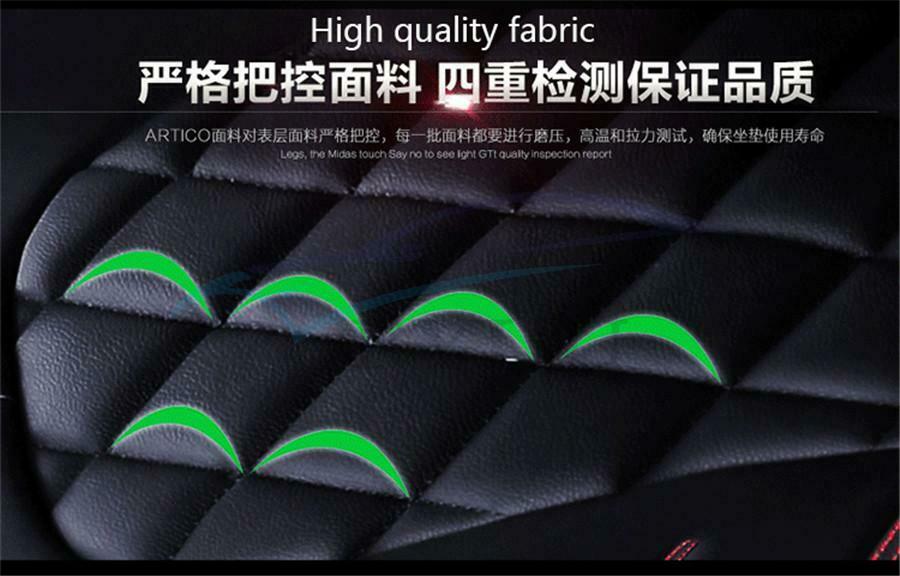 Universal Car Armrest Box Mat PU Leather Armrest Pad Armrest Top Mat Liner Black