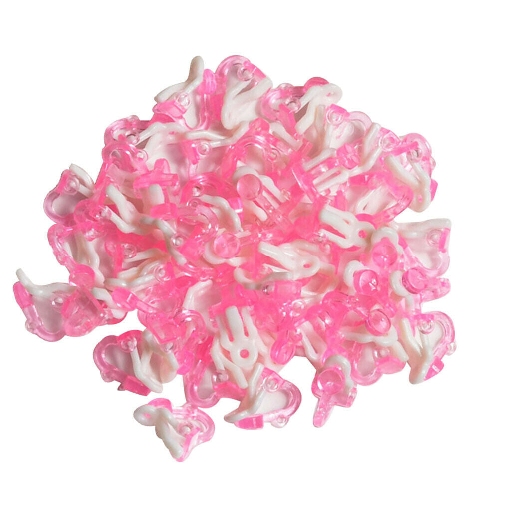 Set of 50 Ear Clips Base No Piercing Earrings Base for Children Girls DIY