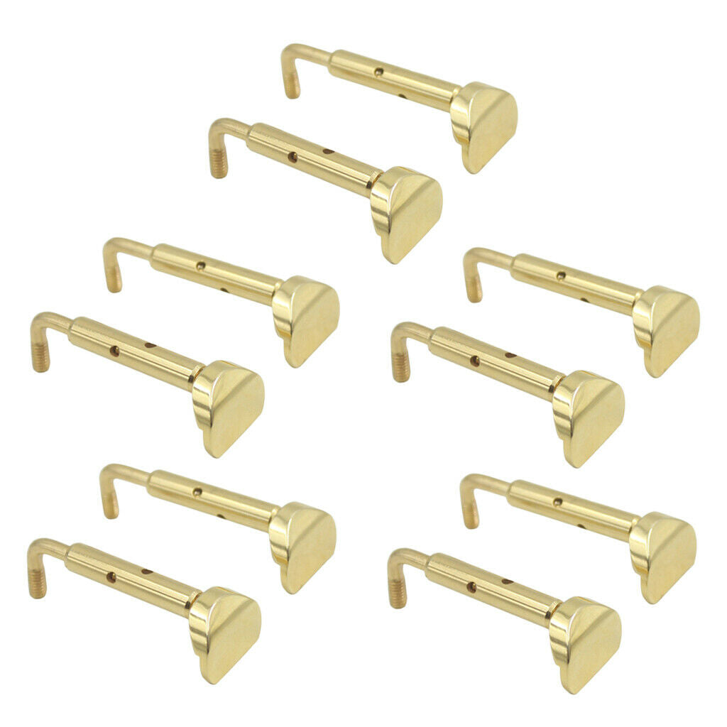 10pcs/Pack 3/4 4/4 Scale Violin Chin Rest Clamp Screws Fiddle Parts Golden