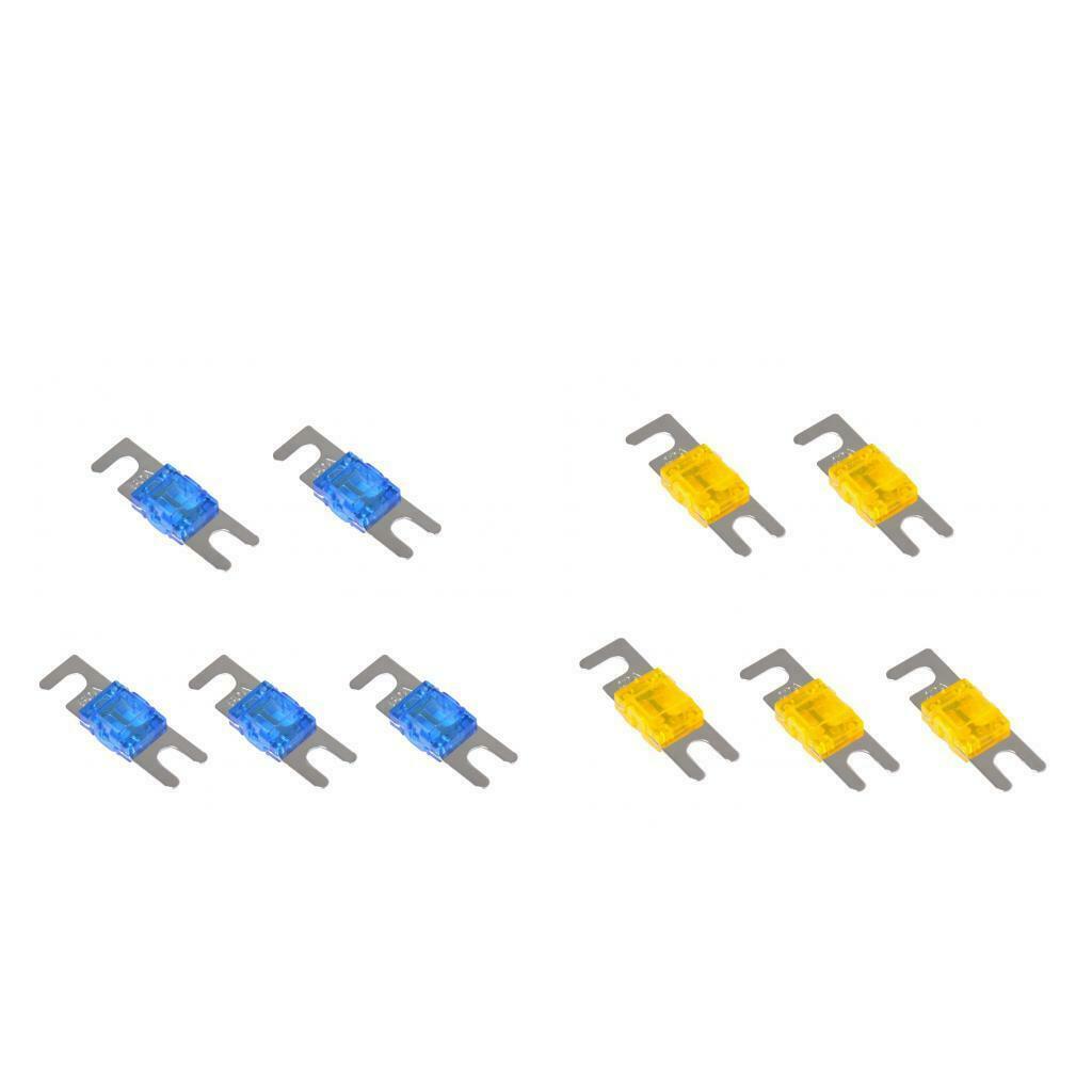 10 Packs of 60A + 40A  ANL Bolt Fork Fuse Kit Car Audio Circuit Breaker