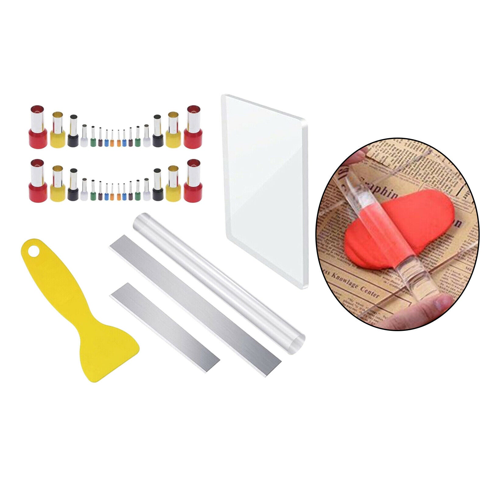 37Pieces Multifunction Tools Kit Pottery Polymer Clay for Hand Making