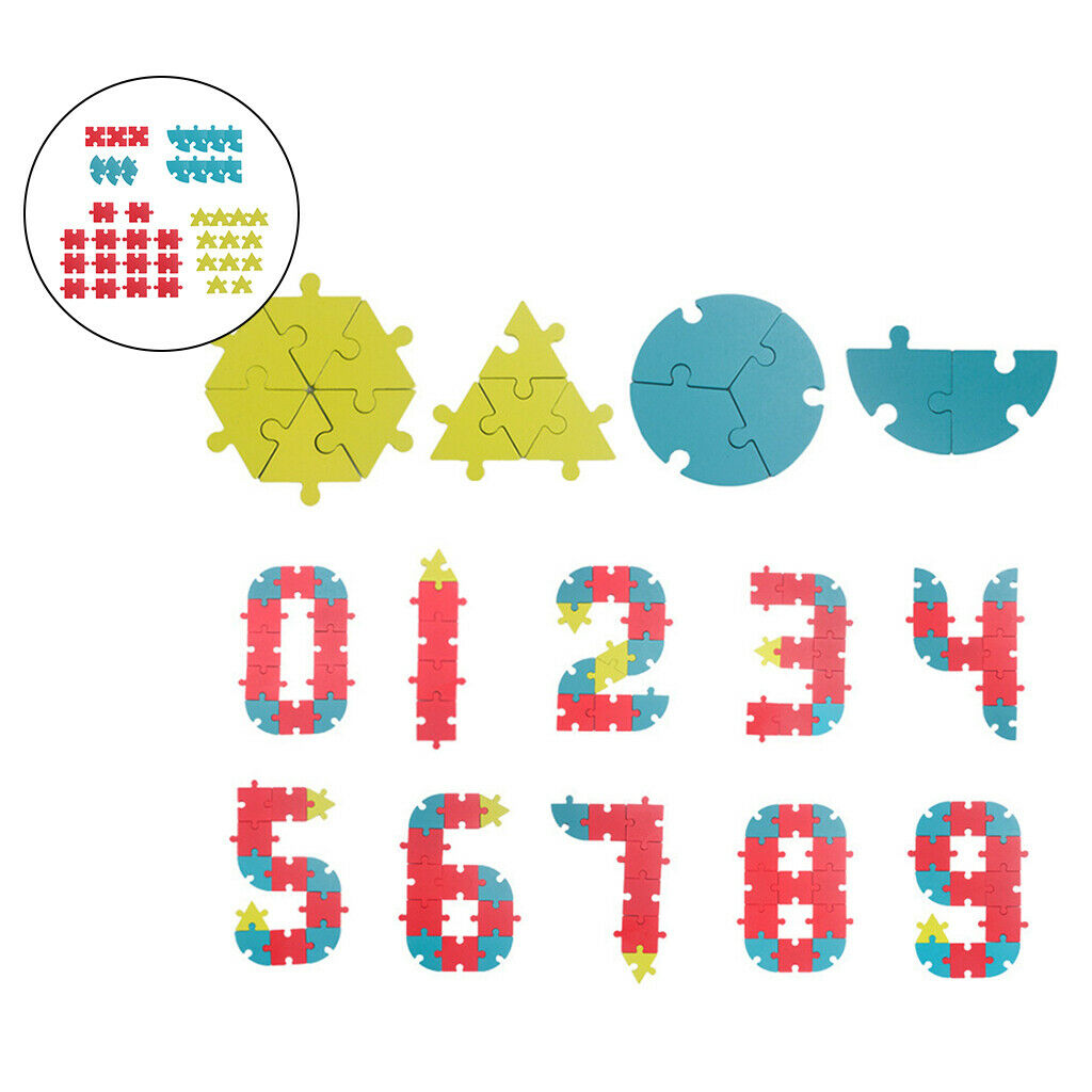 40x Colorful Puzzle Wooden Toys Animal Puzzles Jigsaw Game Educational Toys