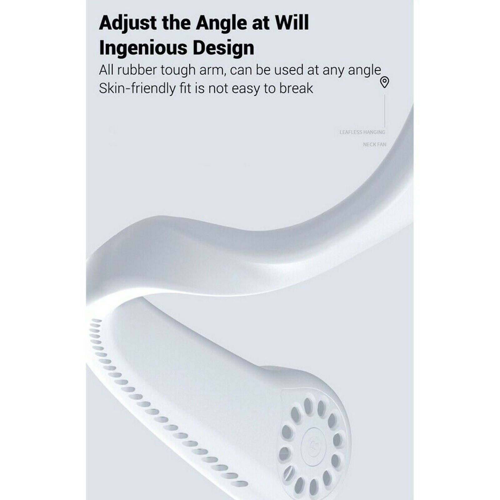 Portable Rechargeable Adjusted Neckband Neck Hanging Fan Mini LED Fan