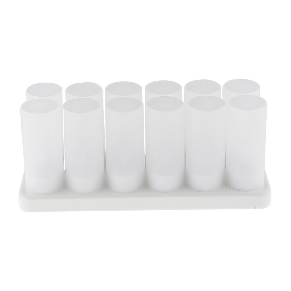12pcs Rechargeable LED Electronic Candle Light Flameless Flickering Candles