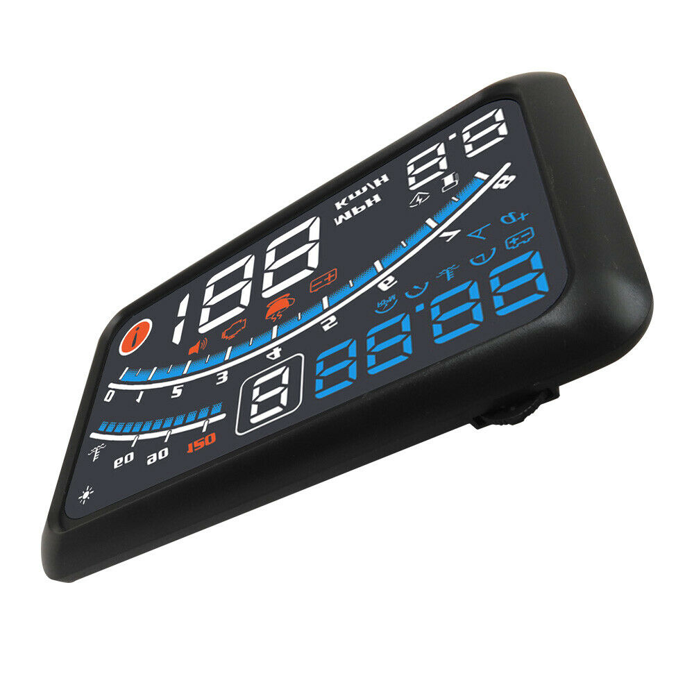 5.5" OBD2 Car Digital HUD Head Up Speed Display OBD2 Warning with Non-slip Mat