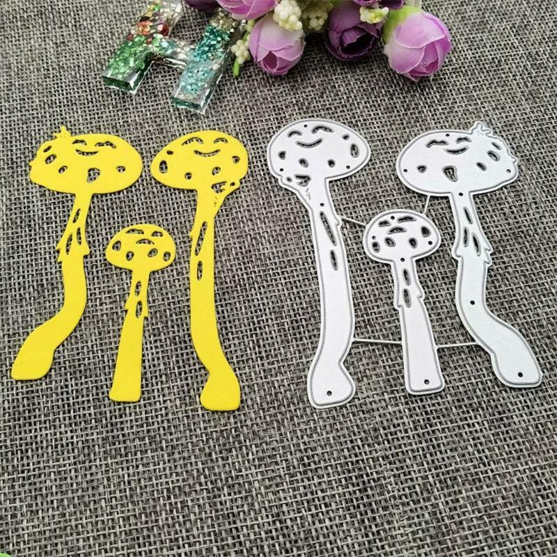 Mushroom Metal Cutting Dies Stencil DIY Scrapbooking Album Paper Card Template