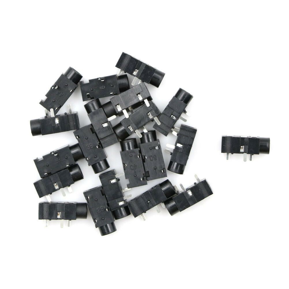 20Pcs PJ320B 3.5MM Female Audio Connector 3 Pin SMT SMD Stereo Headphone JacC KX