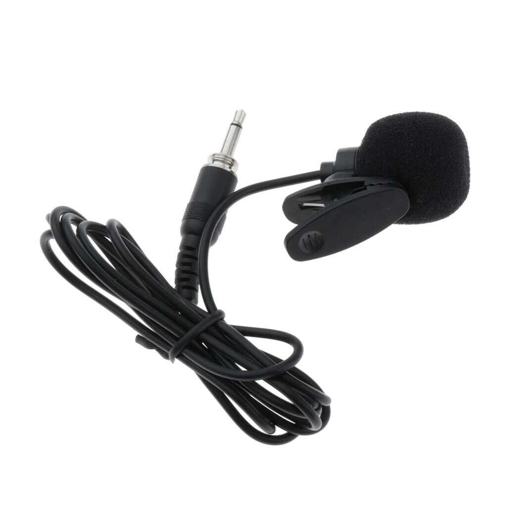 Professional 1/8" (3.5mm) Lavalier Microphone Lapel Tie Clip for DV BodyPack