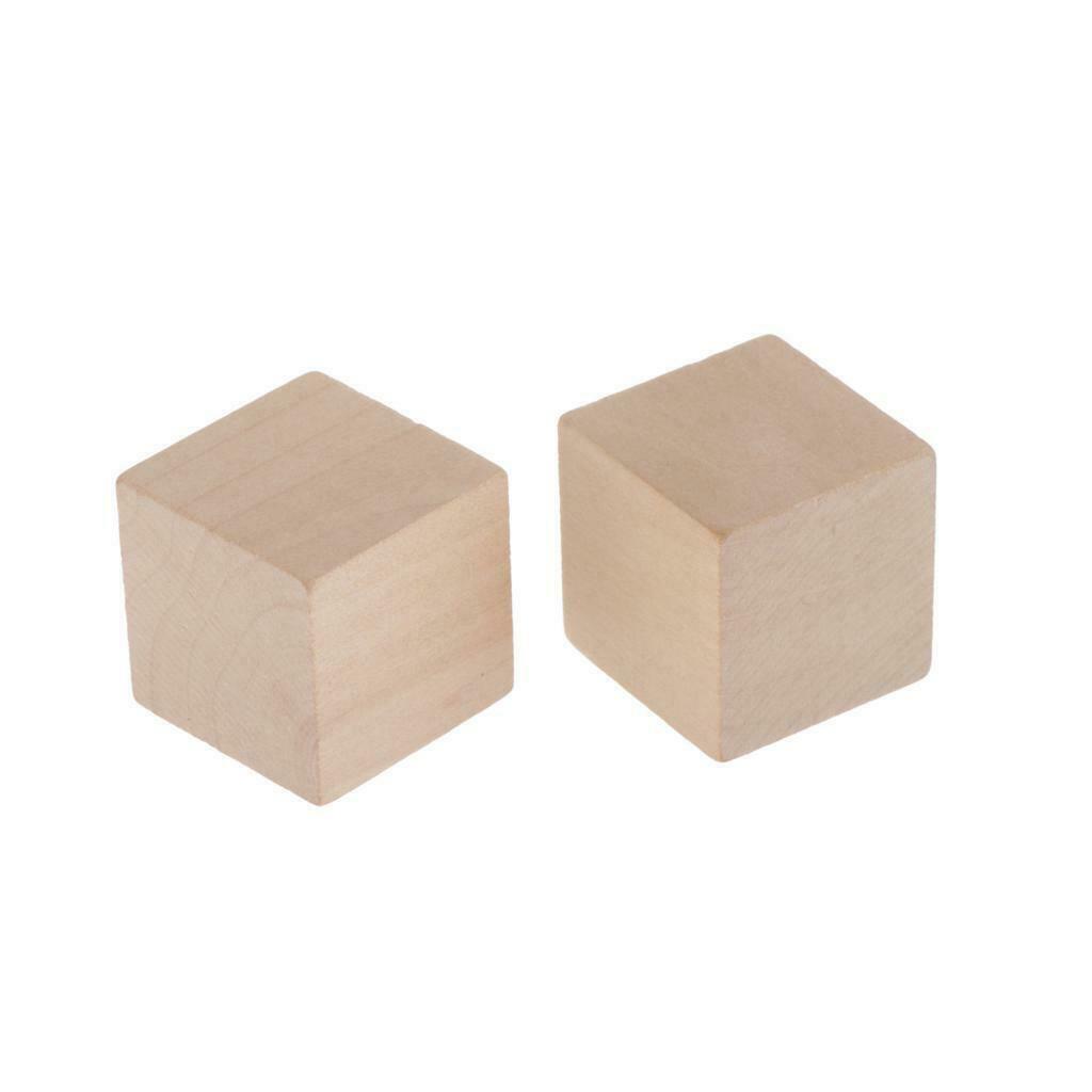 Wood 1.2-inch Unfinished Cubes, Set of 20