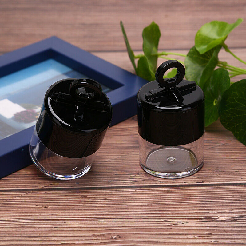 10g Portable Plastic Empty Loose Box Bottle Makeup Jar Container with Puf.l8