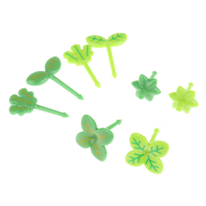 8pcs Fruit Vork Tandenstoker Bladeren Salade Tiny Vork Mini Cake Picks Voor kiCH