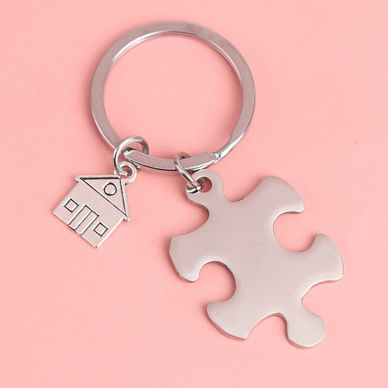 1pair Best Friend Key Chain Gifts Housewarming Gift Homeowner House Keyring  Tt