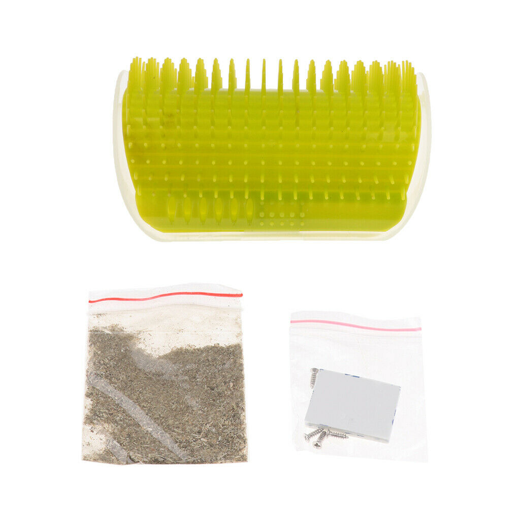 2-pack Dog Cat Soft Self Groomer Grooming Brush Massage Comb w/ Catnip