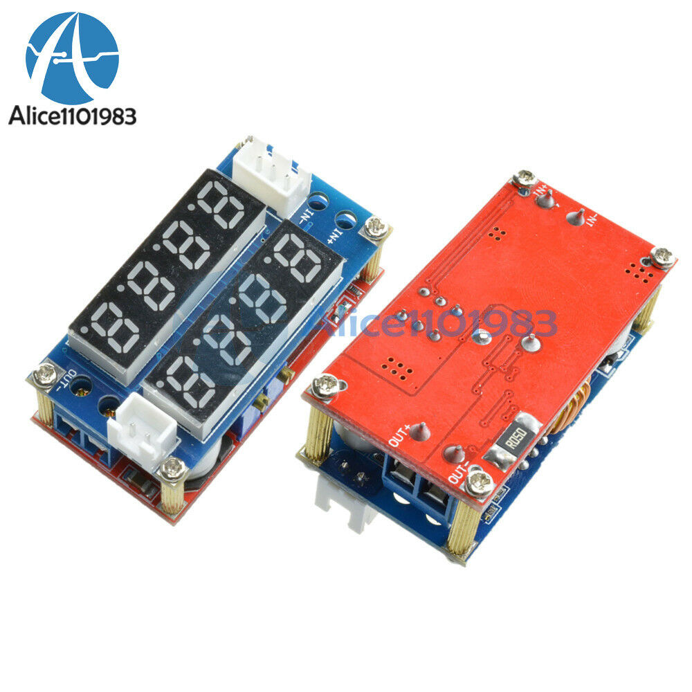 2PCS 5A Adjustable Display Step Down charge Module LED Panel Voltmeter Ammeter