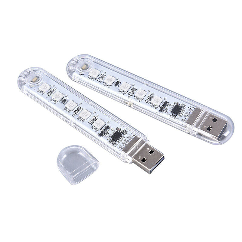 1PC Mini USB 5LED Book Lights Night Light Portable Power Reading La.l8