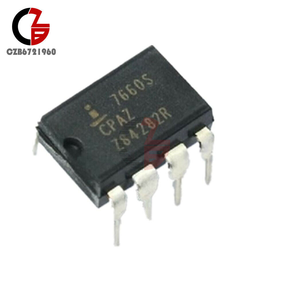 10PCS  ICL7660SCPAZ DIP-8 ICL7660 INTERSIL CMOS Voltage Converters IC