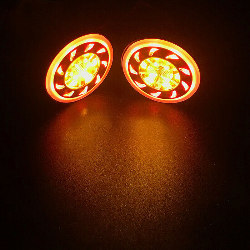 Motorcycle Scooter Round LED Brake Light Waterproof Tail Light Side Turn Signal
