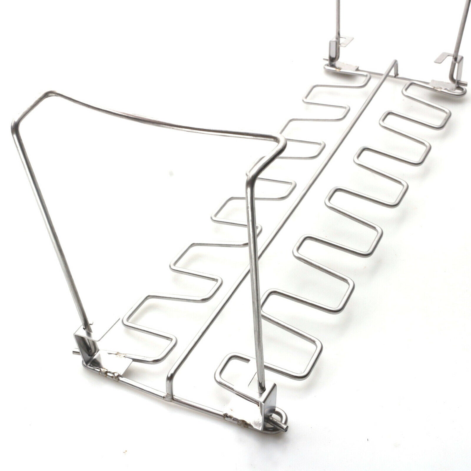 Chicken Leg & Wing Rack Grill Stand Roasting BBQ Grill with Drip Pan Party
