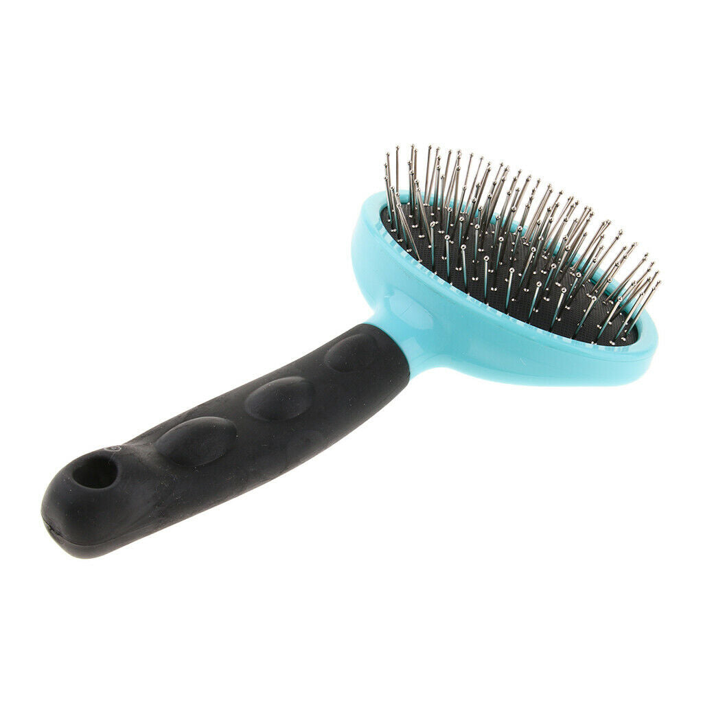 Pet Grooming Tool - Undercoat Rake Comb for Pets Dogs & Cats Thick Needle Blue