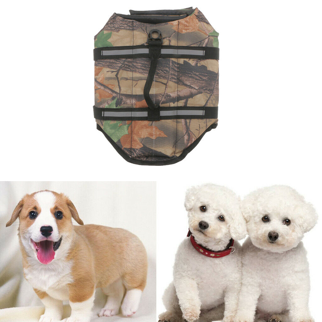 Dog Float Swim Boat Safety Coat Dog Life Belt Vest Jacket XS Grey and Orange