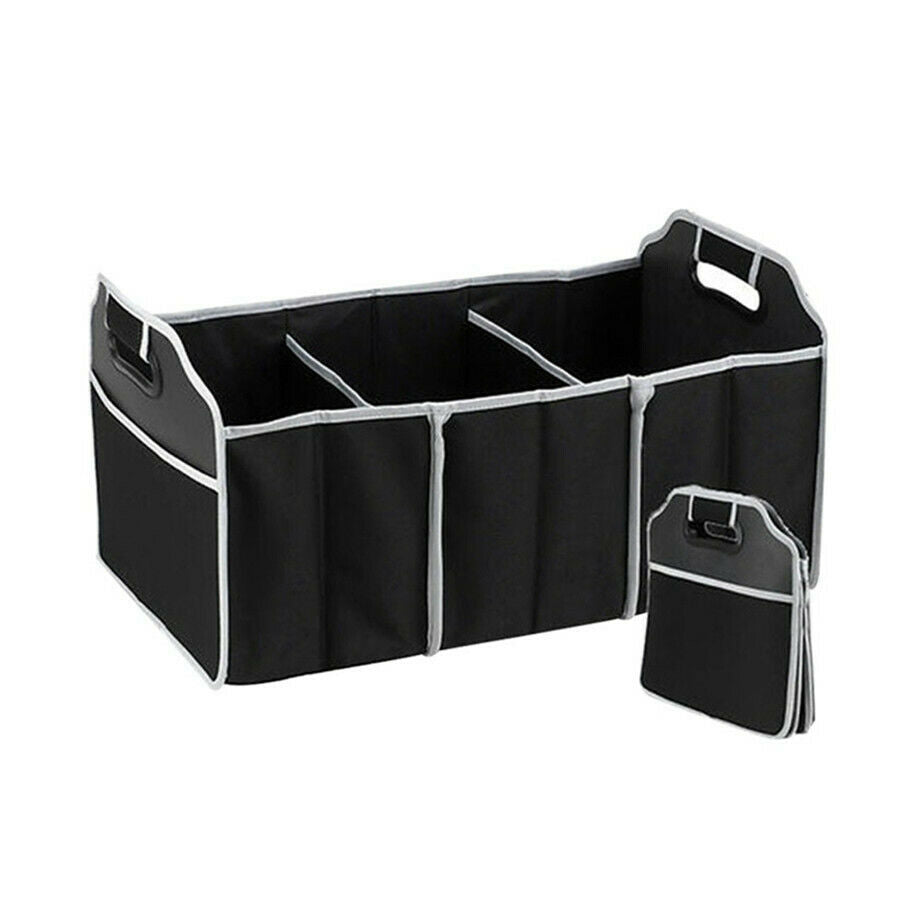 Non-woven Fabric Car Truck Portable Organizer Folding Storage Bag Case 3-Section