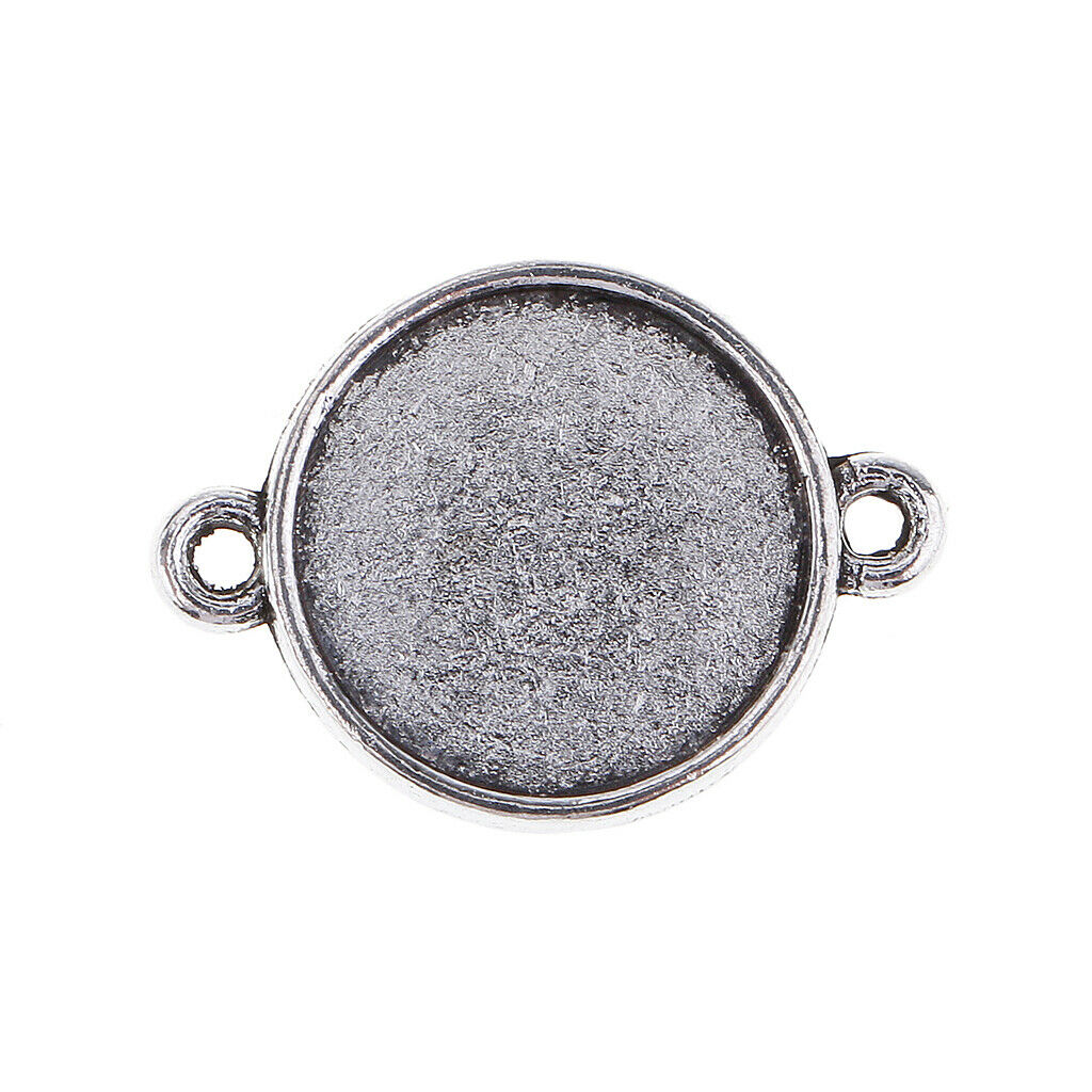 50pcs Blank Cabochon Pendants Setting Base DIY Bracelets Findings Accessory