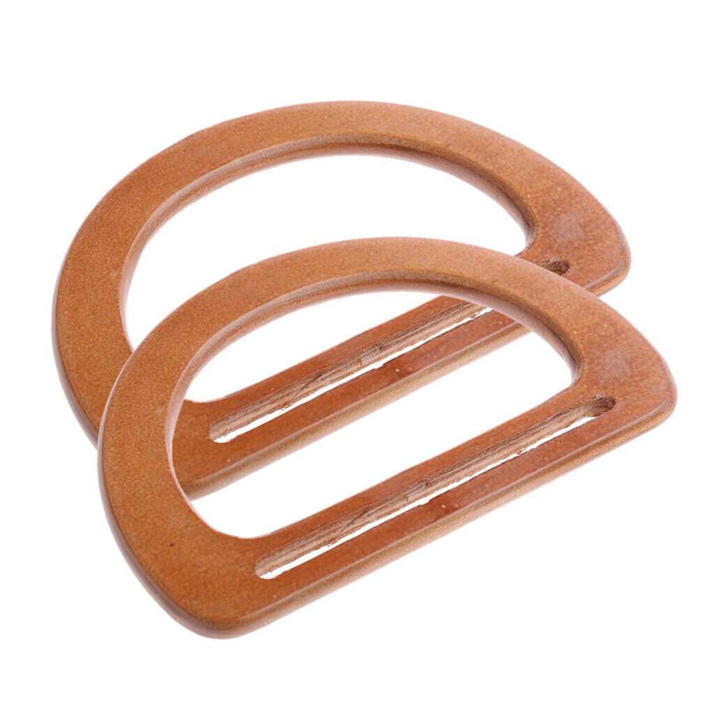 2 Pieces Of Bag DIY Wooden Bag DIY Part Accessories Bag
