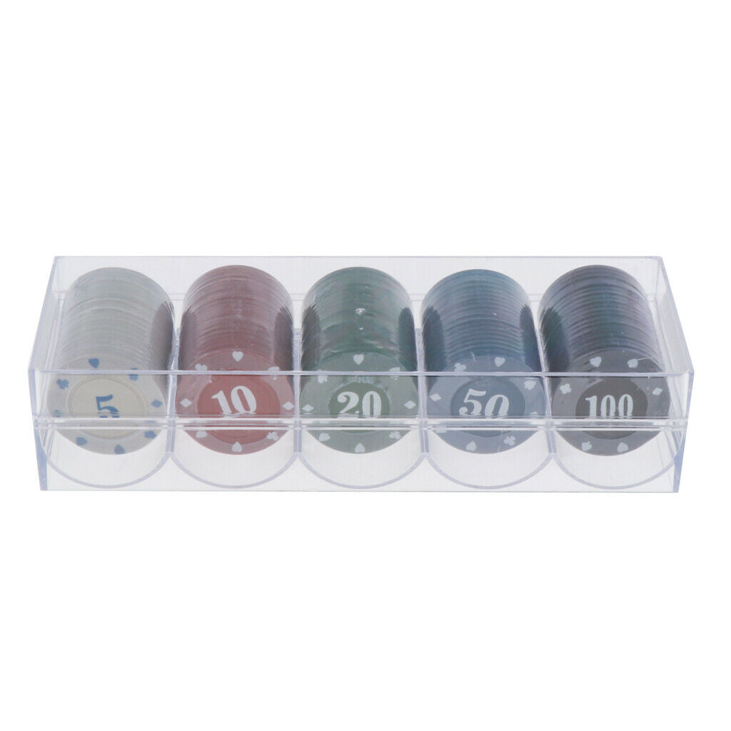 Poker Chips - 100 Count with Numbers - Casino Party Supplies