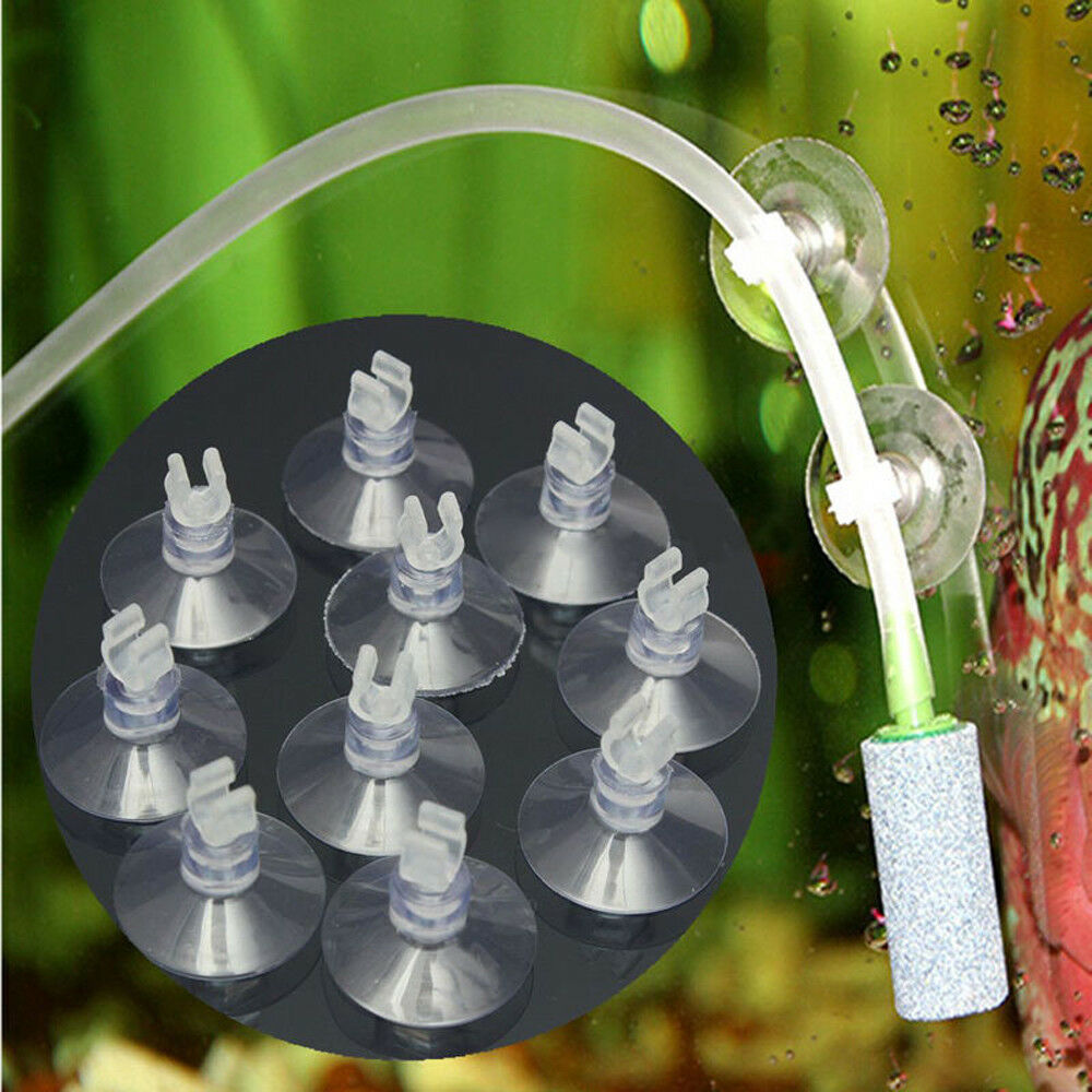 10pcs Aquarium Fish Tank Suction Cup Sucker Holder For Air Line Tube Hose Pump
