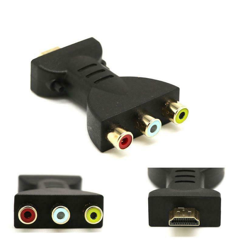 HDMI-compatible Male to 3 RCA Female Composite AV Audio Video Adapter Converter