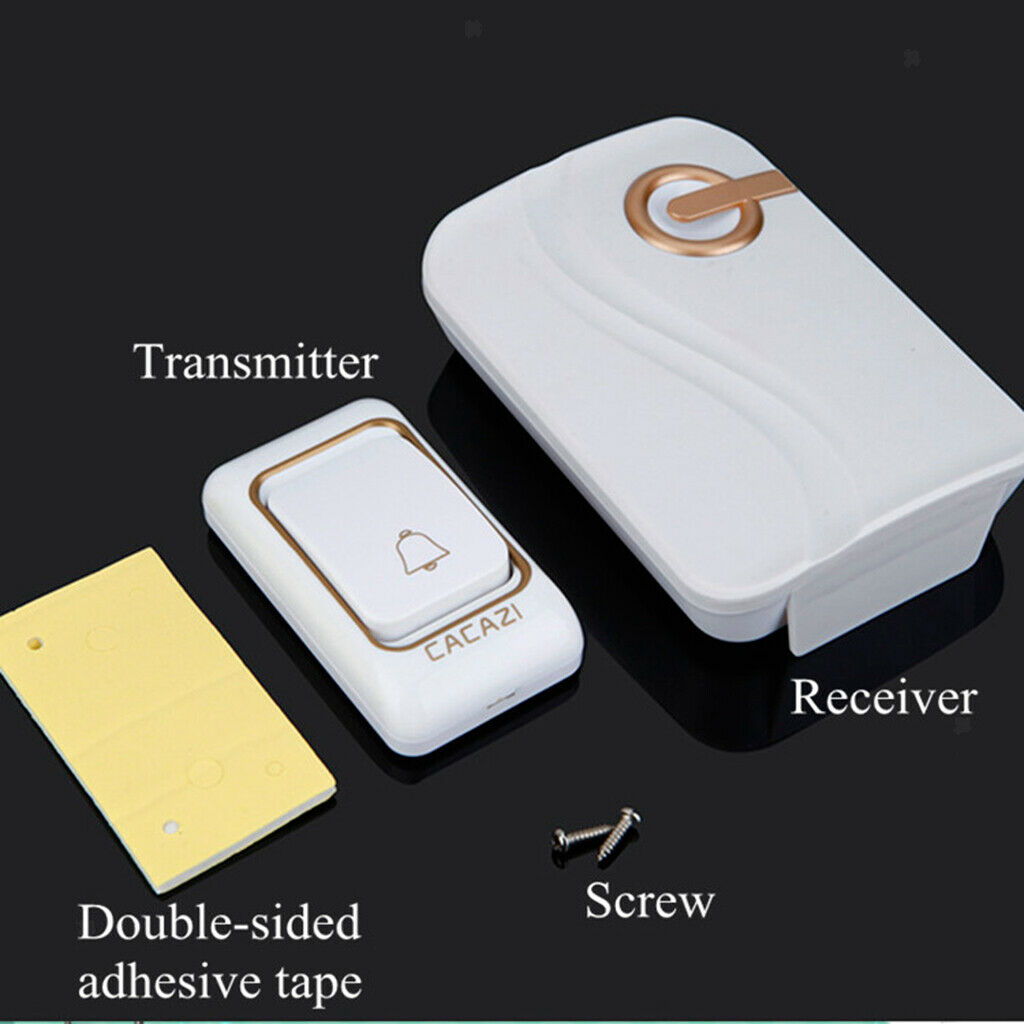 Doorbell Voice 36 Tunes 4 Volume Levels Voice Anti-interference System Button +