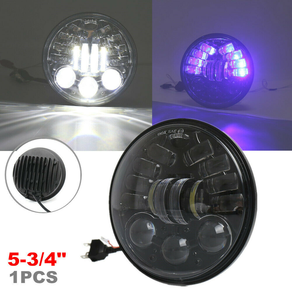 5-3/4" 5.75" Motorcycle Headlight Halo Round Projector LED Sealed Beam Lamp Bulb