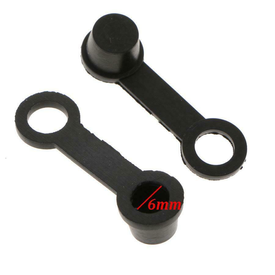 100Pcs Brake Bleeder Screw Caps Grease Zerk Fitting Cap Rubber Dust Cover 6mm